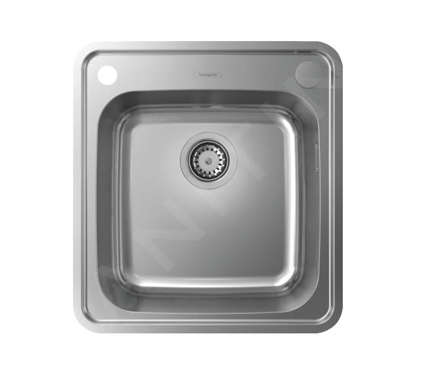 Hansgrohe Abwäschen - Granit-Einbauspülbecken S412-F400 Mit Automatischer Ablaufgarnitur, Edelstahl 43335800 1 Hansgrohe Abwäschen - Granit-Einbauspülbecken S412-F400 Mit Automatischer Ablaufgarnitur, Edelstahl 43335800