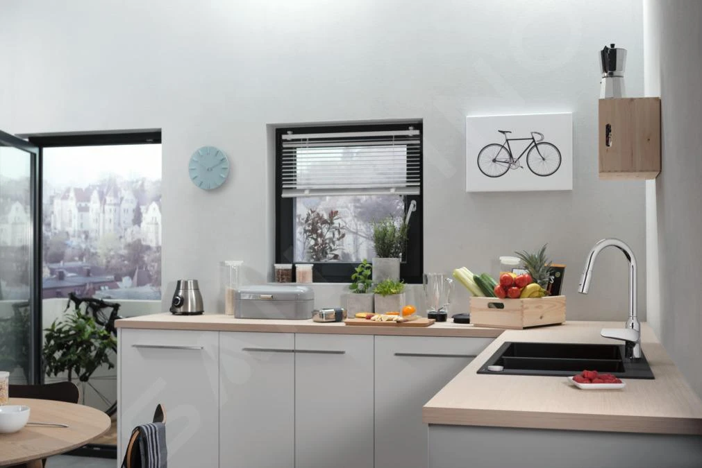 Hansgrohe Focus M42 - Spültischarmatur M429-H220 Mit Ausziehbarer Brause, Chrom 71800000 3 Hansgrohe Focus M42 - Spültischarmatur M429-H220 Mit Ausziehbarer Brause, Chrom 71800000 – Bild 3