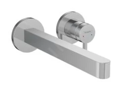 Hansgrohe Finoris - Waschtisch Einhebelmischer-Unterputz, 2-Loch Installation, EcoSmart, Verchromt 76050000