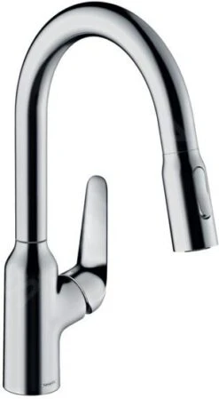 Hansgrohe Focus M42 - Spültischarmatur M4216-H180 Mit Ausziehbarer Geschirrbrause, SBOX, Verchromt 71821000
