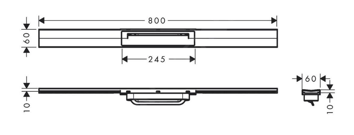 Hansgrohe RainDrain Flex - Duschrinne 800 Mit Edelstahlrost, Kürzbar, Freie Montage, Gebürstete Bronze 56044140 2 Hansgrohe RainDrain Flex - Duschrinne 800 Mit Edelstahlrost, Kürzbar, Freie Montage, Gebürstete Bronze 56044140 – Bild 2