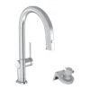 Hansgrohe Aqittura M91 - Spültischarmatur Mit Ausziehbarem Auslauf Und Mit Filterfunktion, SBox, Verchromt 76826000