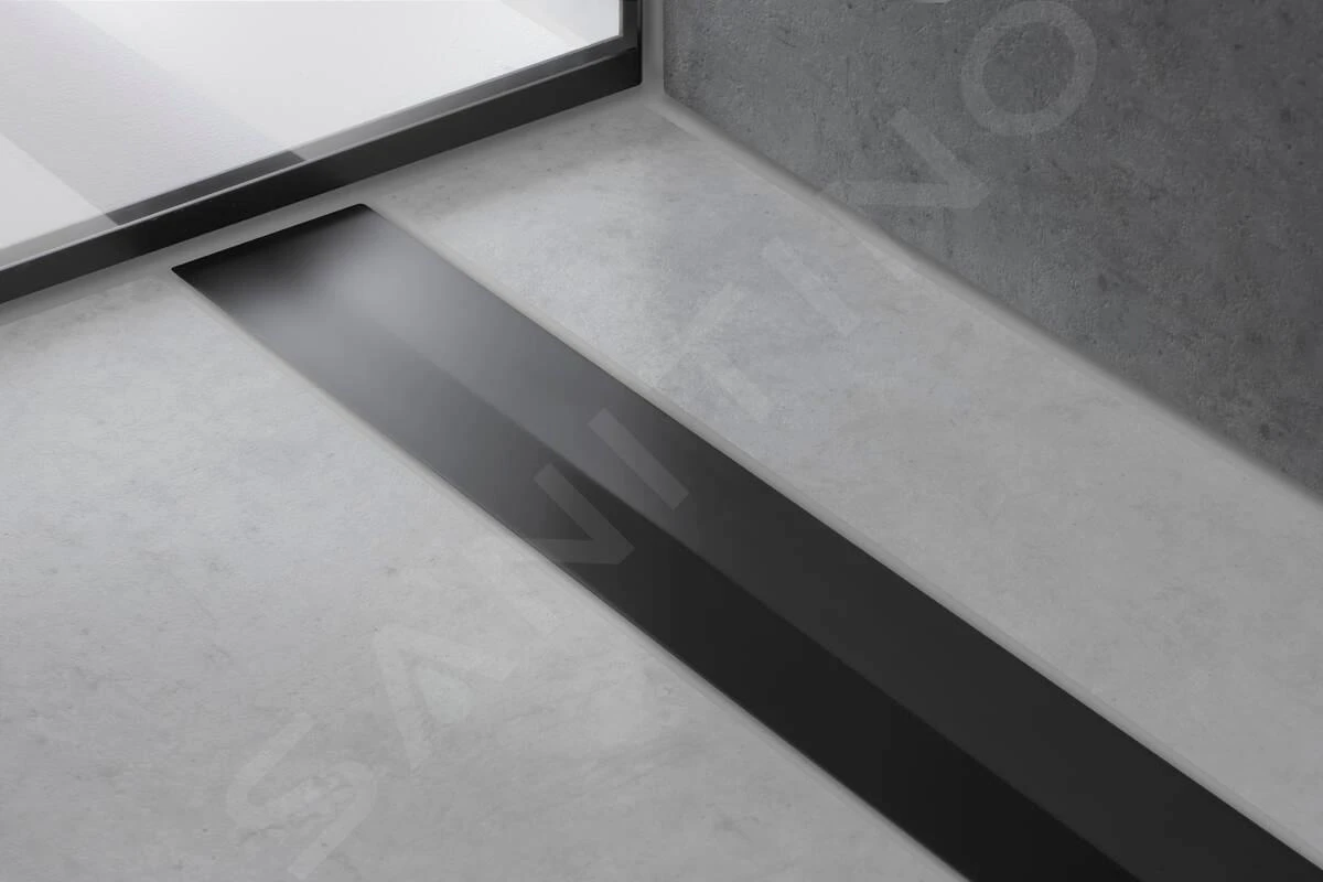 Hansgrohe RainDrain Flex - Duschrinne 1200 Mit Edelstahlrost, Kürzbar, Freie Montage, Schwarz Matt 56047670 3 Hansgrohe RainDrain Flex - Duschrinne 1200 Mit Edelstahlrost, Kürzbar, Freie Montage, Schwarz Matt 56047670 – Bild 3