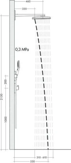Hansgrohe Rainmaker Select - Kopfbrause 460, Ausladung 460 Mm, 2 Strahlen, Weiß / Verchromt 24005400 -Hansgrohe Store 120c06f914db6ed41dfd1453