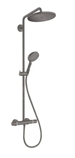 Hansgrohe Croma Select S - Duschsäule Showerpipe 280 Mit Thermostatbatterie, Schwarz Chrom Gebürstet 26890340