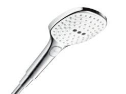 Hansgrohe Raindance Select E - Duschkopf 120 3jet, Weiß / Verchromt 26520400