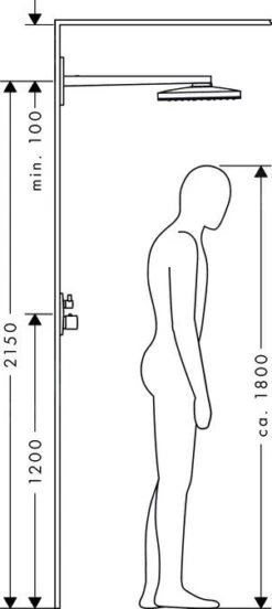 Hansgrohe Rainmaker Select - Kopfbrause 460 1jet, Ausladung 460 Mm, Weiß / Verchromt 24003400 -Hansgrohe Store 1c08b188eecc0db4bb8847cb