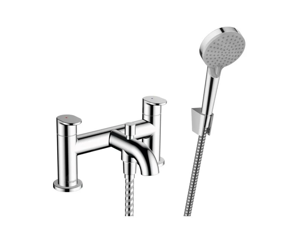Hansgrohe Vernis Blend - Badewannenrandarmatur Mit Zubehör, 2-Loch-Installation, Verchromt 71461000 1 Hansgrohe Vernis Blend - Badewannenrandarmatur Mit Zubehör, 2-Loch-Installation, Verchromt 71461000