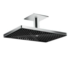 Hansgrohe Rainmaker Select - Kopfbrause 460, Ausladung 100 Mm, 3 Strahlen, Schwarz / Verchromt 24006600