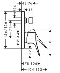 Hansgrohe Vivenis - Unterputz-Wannenarmatur, Für 2 Verbraucher, Weiß Matt 75415700 -Hansgrohe Store 3d30e6270e83842e881484ac