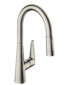 Hansgrohe Talis M51 - Spültischarmatur M5116-H160 Mit Ausziehbarer Geschirrbrause, SBOX, Edelstahl 73850800
