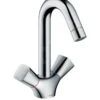 Hansgrohe Logis - Zweigriffwaschtischarmatur Mit Ablaufgarnitur, Verchromt 71222000