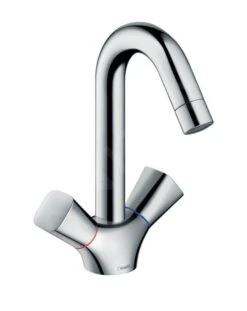 Hansgrohe Logis - Zweigriffwaschtischarmatur Mit Ablaufgarnitur, Verchromt 71222000