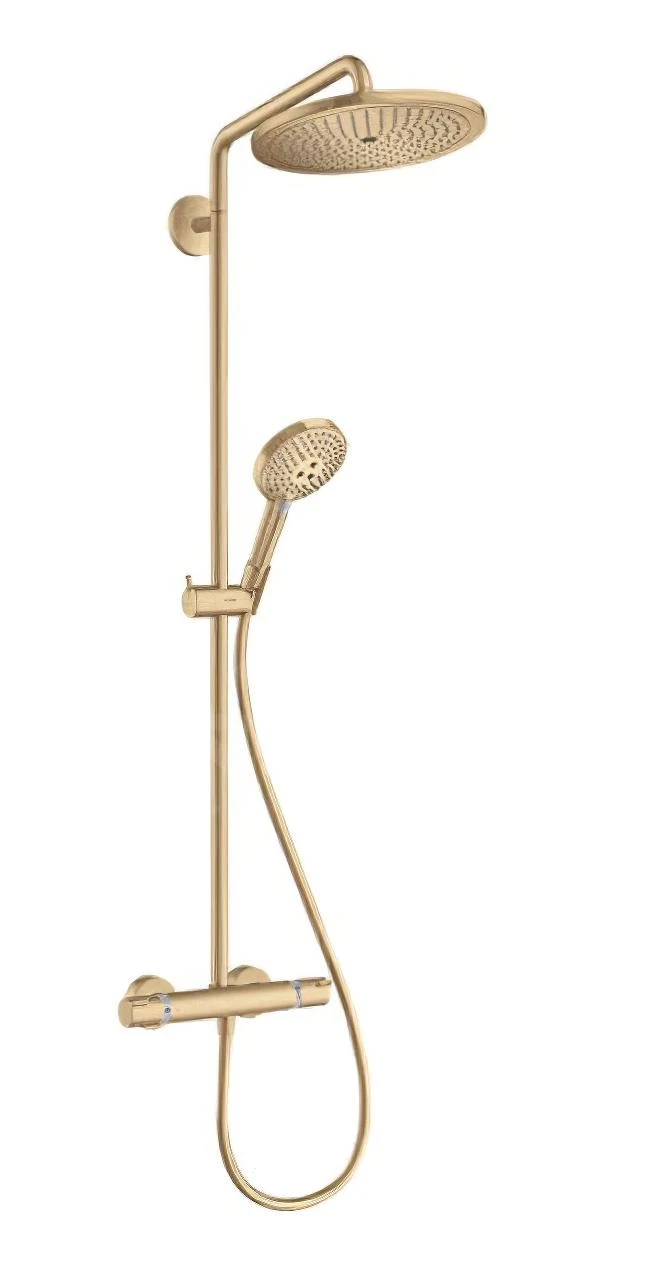 Hansgrohe Croma Select S - Duschsäule Showerpipe 280 Mit Thermostatbatterie, EcoSmart, Bronze Gebürstet 26891140 1 Hansgrohe Croma Select S - Duschsäule Showerpipe 280 Mit Thermostatbatterie, EcoSmart, Bronze Gebürstet 26891140