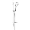 Hansgrohe Raindance Select E - Brausegarnitur 120, EcoSmart 9l/min, 3 Strahlen, Weiß / Verchromt 26622400