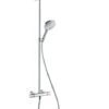 Hansgrohe Raindance Select S - Duschsäule Mit Thermostatbatterie 240 Mm, 2 Strahlen, Weiß / Verchromt 27129400