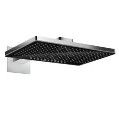Hansgrohe Rainmaker Select - Kopfbrause 460, Ausladung 460 Mm, 2 Strahlen, Schwarz / Verchromt 24005600