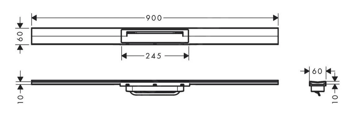 Hansgrohe RainDrain Flex - Duschrinne 900 Mit Edelstahlrost, Kürzbar, Freie Montage, Verchromt 56045000 2 Hansgrohe RainDrain Flex - Duschrinne 900 Mit Edelstahlrost, Kürzbar, Freie Montage, Verchromt 56045000 – Bild 2