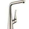 Hansgrohe Metris New - Spültisch Einhebelmischer 320 Mit Ausziehbarem Auslauf, Edelstahl 14821800