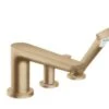 Hansgrohe Talis E - Badewannenarmatur Für Wannenrand, 4-Loch-Montage, Bronze Gebürstet 71748140