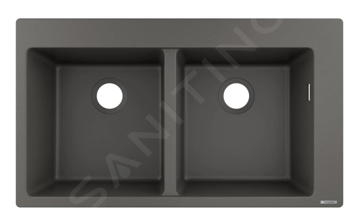 Hansgrohe Abwäschen - Granit-Einbauspülbecken S510-F770, Steingrau 43316290 1 Hansgrohe Abwäschen - Granit-Einbauspülbecken S510-F770, Steingrau 43316290
