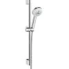 Hansgrohe Crometta 100 - Brausegarnitur Multi 0,65 M, 3 Strahlen, Weiß / Verchromt 26650400