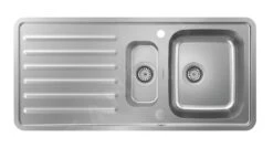 Hansgrohe Abwäschen - Granit-Einbauspülbecken S4113-F540 Mit Abtropffläche Und Automatischer Ablaufgarnitur, Edelstahl 43339800