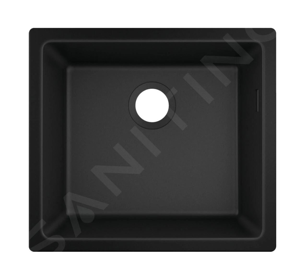 Hansgrohe Abwäschen - Granit-Unterbauspülbecken S510-U450, Graphitschwarz 43431170 1 Hansgrohe Abwäschen - Granit-Unterbauspülbecken S510-U450, Graphitschwarz 43431170