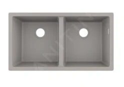 Hansgrohe Abwäschen - Granit-Unterbauspülbecken S510-U770, Betongrau 43434380