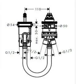 Hansgrohe Montageelemente - Grundkörper Für Wannenrandarmatur, 2-Loch Montage 13159180 3 Hansgrohe Montageelemente - Grundkörper Für Wannenrandarmatur, 2-Loch Montage 13159180 -Hansgrohe Store 8ed6f32c194ff4d1323709b6
