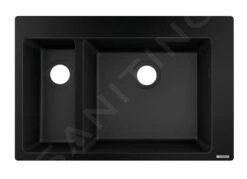 Hansgrohe Abwäschen - Granit-Einbauspülbecken S510-F635, Graphitschwarz 43315170