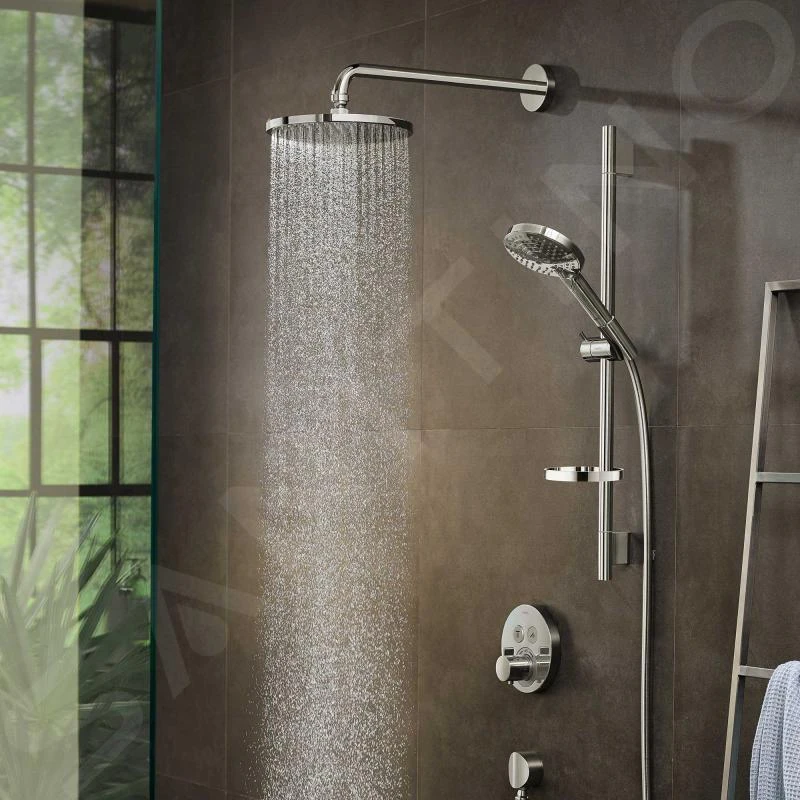 Hansgrohe Raindance S - Kopfbrause PowderRain 240, Ausladung 390 Mm, Verchromt 27607000 3 Hansgrohe Raindance S - Kopfbrause PowderRain 240, Ausladung 390 Mm, Verchromt 27607000 – Bild 3