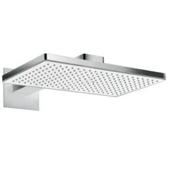 Hansgrohe Rainmaker Select - Kopfbrause 460, Ausladung 460 Mm, EcoSmart 9 L/min, Weiß / Verchromt 24013400