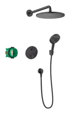 Hansgrohe Croma - Duschset 280, Mit Thermostat Ecostat S-Unterputz, Schwarz Matt 27961670