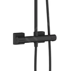 Hansgrohe Vernis Shape - Brausegarnitur Showerpipe 240 Mit Wannenthermostat, 2 Strahlarten, Schwarz Matt 26900670 -Hansgrohe Store 9ddd3738f0520fcaf8897ea3