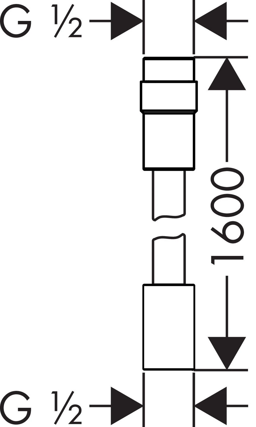 Hansgrohe Axor ShowerSolutions Brauseschlauch 28128000 Chrom, Länge 1,60m, Mit Volumenkontrolle 2 Hansgrohe Axor ShowerSolutions Brauseschlauch 28128000 Chrom, Länge 1,60m, Mit Volumenkontrolle – Bild 2