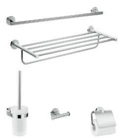 Hansgrohe Bad-Accessoire-Set Logis Universal 41728000, 5-teilig, Chrom