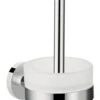 Hansgrohe Logis Universal Bürstengarnitur 41722000 Mit Glaseinsatz, Messing, Wandversion, Chrom