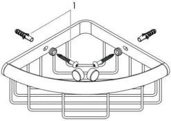 Hansgrohe Logis Universal Seifenkorb 41710000 Chrom, Messing -Hansgrohe Store Hansgrohe Logis Universal Seifenkorb 41710000 chrom Messing 2
