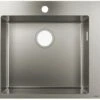 Hansgrohe S711-F450 Einbauspüle 43301800 Edelstahl, 1 Hauptbecken, Hahnloch Vorgebohrt