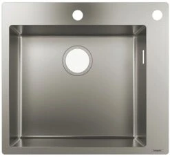 Hansgrohe S712-F450 Einbauspüle 43305800 Edelstahl, 1 Hauptbecken, Hahnloch/Loch Vorgebohrt