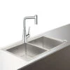 Hansgrohe Select C71-F765-05 Spülencombi 43211000 Chrom, Mit SBox, 2 Hauptbecken