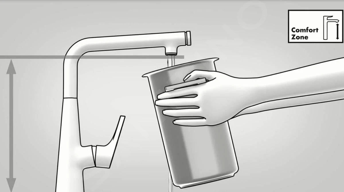 Hansgrohe Zesis M33 - Spültischarmatur 150, Mit Ausziehbarer Brause, Chrom 74800000 4 Hansgrohe Zesis M33 - Spültischarmatur 150, Mit Ausziehbarer Brause, Chrom 74800000 – Bild 4