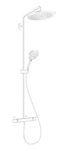 Hansgrohe Croma Select S - Duschsäule Showerpipe 280 Mit Thermostatbatterie, Weißmatt 26890700