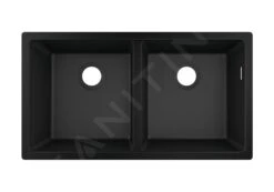 Hansgrohe Abwäschen - Granit-Unterbauspülbecken S510-U770, Graphitschwarz 43434170