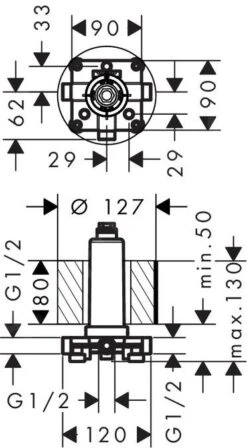 Hansgrohe Raindance Select - Grundkörper Für Raindance Select 460, Mit Deckenanschluss 24010180 -Hansgrohe Store a87056efe9b495a736d8d3c4