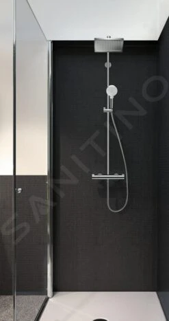 Hansgrohe Crometta - Duschsäule E 240 Showerpipe Mit Thermostatbatterie, Verchromt 27271000 -Hansgrohe Store a9726c86a227b4505c26677e