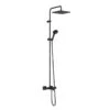 Hansgrohe Vernis Shape - Brausegarnitur Showerpipe 240 Mit Wannenthermostat, 2 Strahlarten, Schwarz Matt 26900670