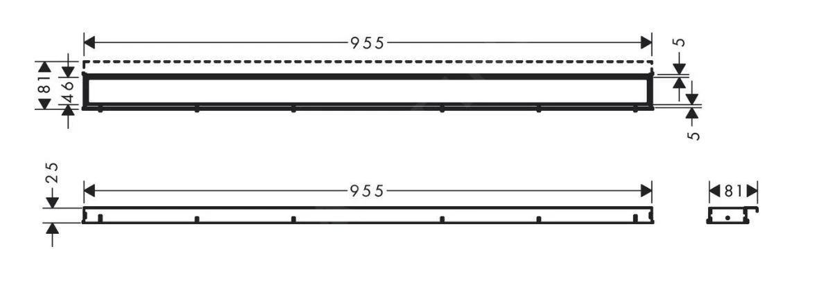 Hansgrohe RainDrain Match - Duschrinne 1000 Mit Edelstahlrost, Mit Höhenverstellbarem Rahmen, Edelstahl Gebürstet 56041800 2 Hansgrohe RainDrain Match - Duschrinne 1000 Mit Edelstahlrost, Mit Höhenverstellbarem Rahmen, Edelstahl Gebürstet 56041800 – Bild 2