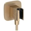 Hansgrohe Fixfit - Wandanschlussbogen Mit Brausehalter, Bronze Gebürstet 26887140